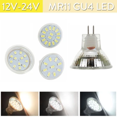 Mr11 Led Spotlight Bulb 120/beam Lampada Smd5733 Gu4 Bi-pin Base Daylight White - Image 1 of 4