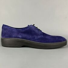 SALVATORE FERRAGAMO Size 10 Purple Suede Lace Up Shoes