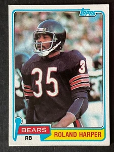 Roland Harper 1981 Topps Football Card #516 Chicago Bears Running Back - NM - Picture 1 of 2
