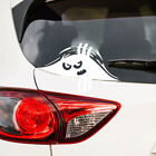 Peeking Monster blanc brillant film autocollant 21 x 11 cm autocollant voiture ordinateur portable K140