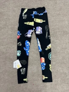 LuLaRoe Black Baking Graphic Print Leggings Womens One Size - Picture 1 of 8