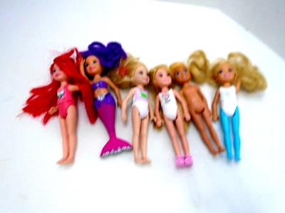 лот из 6 кукол Kelly and Friends русалка мальчик голая и пара туфель 2014-2017 - Изображение 1 из 4