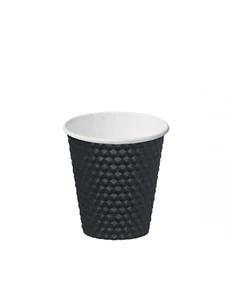 Cast Away Hot Cup Paper Dimple Black 8oz 280ml 25 Pack - Bild 1 von 1