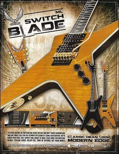 Dean ML Switchblade Series guitar advertisement 8 x 11 ad print - Imagen 1 de 3