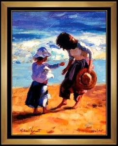 Michael Vincent Ocean Treasures Hand Embellished Giclee On Canvas Signed Artwork - Picture 1 of 4
