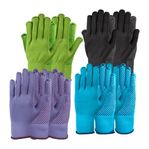 Gartenhandschuhe mit Antirutschnoppen-2 Paar-Für DamenFür Damen und Herren**NEU* - Bild 1 von 5
