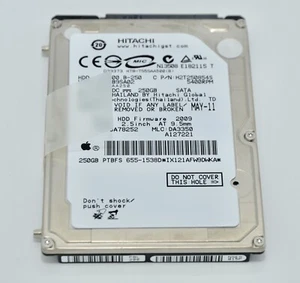 Apple MacBook 13,3"" Unibody (A1342) ++ Disco duro SATA / HDD 250 GB ++ 655-1538D - Imagen 1 de 5