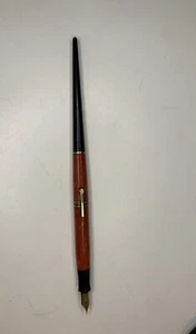 EVERSHARP Fountain Pen 14k Gold Nib Coral Marbling Celluloid Ladies Skinny End - Picture 1 of 24