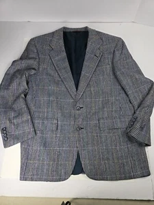 HART SCHAFFNER MARX Multicolored 100% Silk Single BreastedBlazer Jacket 42 - Picture 1 of 15