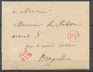 1810 Letter Department Conquered P86P ATH red + PP red special type SUP P2768 - Picture 1 of 2