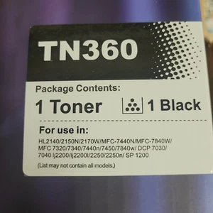 4 Pack - EZINK TN360 Black Toner Cartridges BRAND NEW Exp: 8/28/2022 - Bild 1 von 3