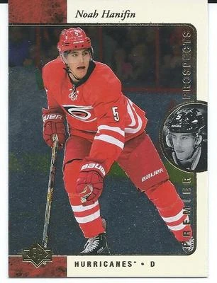 2015-16 Upper Deck Sp Authentic NOAH HANIFIN #R46 Premier Prospects Rookie  - Image 1 of 2