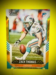 ZACH THOMAS 2021 Score SP Lava Parallel /575 — Miami Dolphins Hall of Famer!