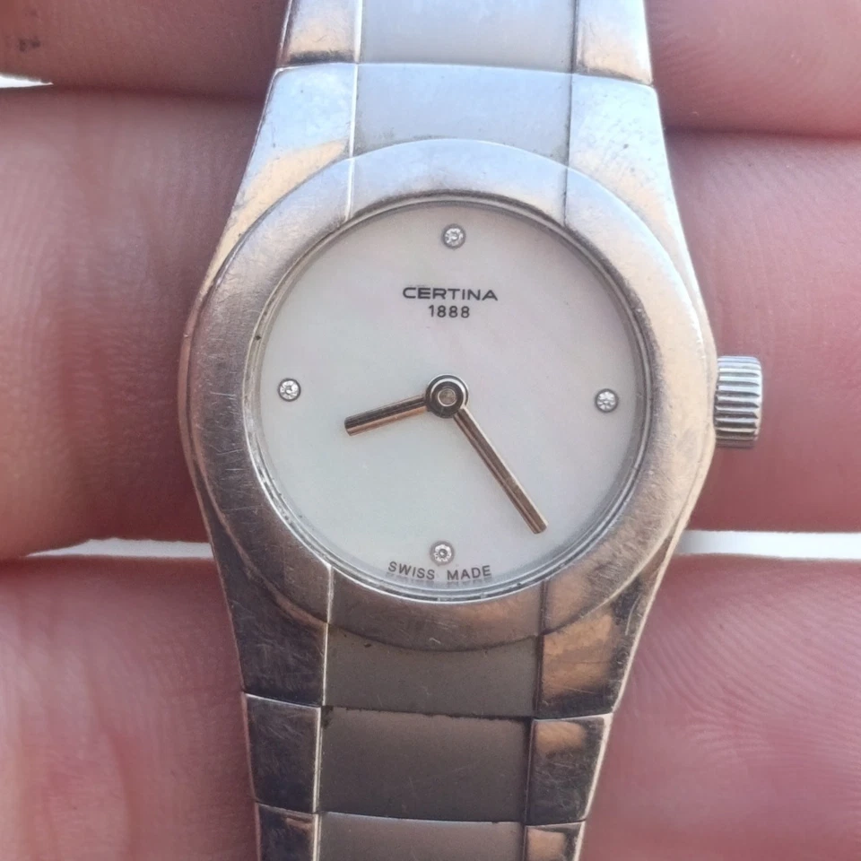 Reloj CERTINA DS Dama Acero Inoxidable Diamante Impermeable 100M Cristal Zafiro Foto 1 de 2