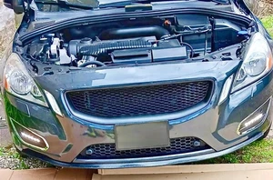 MESH Sport Grill Grille MATTE BLACK ABS - NEW - for VOLVO S60 2011 2012 2013 - Bild 1 von 3