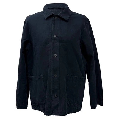 A.P.C. Button Up Jacket in Black Cotton - Image 1 of 4