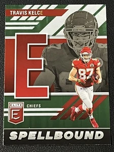 2023 Donruss Elite #SB-TK5 Travis Kelce Spellbound Green Kansas City Chiefs - Bild 1 von 2