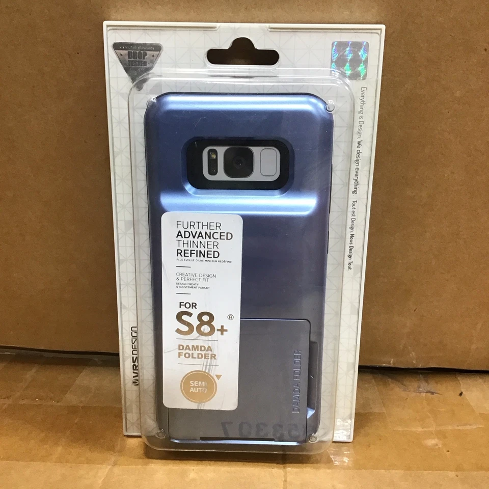 VRS Diseño Galaxy S8 Plus Carpeta Damda Tarjeta de Crédito Billetera ID Ranura Estuche P22 Foto 1 de 4