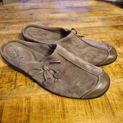 Zapatos sin cordones de gamuza gris Natural Soul para mujer talla 8,5 Foto 1 de 4
