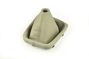 Funda para Palanca de Cambios BMW E46 Auténtico Cuero Gris N262 - Picture 1 of 1