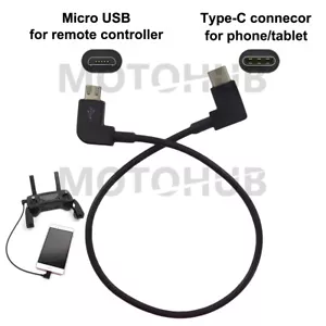 OTG Micro USB Cable Data Cord for DJI Mavic Mini 1 Remote Controller to Type-C - Picture 1 of 11