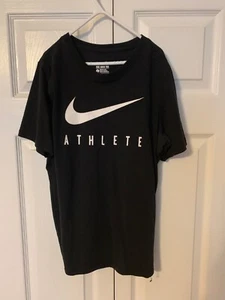 Nike Dri-Fit Athletic T-shirt Youth Boy's Large - Black - Picture 1 of 3