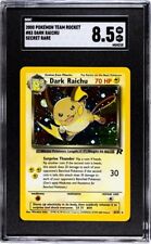 DARK RAICHU Holo 2000 Pokemon Rocket Card 83/82 Secret Rare SCG 8.5