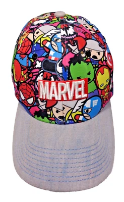 Marvel Universe Hat Cap Cartoon Hero Adjustable OSFM Cute Chibi Characters - Image 1 of 4