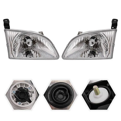 For 2001 2002 2003 Toyota Sienna Headlights Headlamps Pair Set Left L & Right R - Изображение 1 из 4