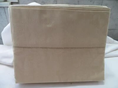 Ralph Lauren Verdonnet Jacquard Camel Queen Sábana Plana Nueva Foto 1 de 4