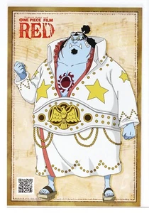Tarjeta postal roja de película de una pieza Jimbei Animate Benefits 01 - Imagen 1 de 4