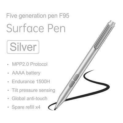 Wireless Keyboard For Microsoft Surface Pro 9/9 5G/8/7/7+/6/5/4/3 &Stylus Pen US - Image 1 of 4