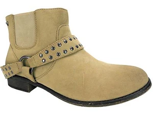 Roxy Women's Weaver Double-Gore Ankle Booties Tan Chelsea Boots Size 7.5 M - Picture 1 of 6