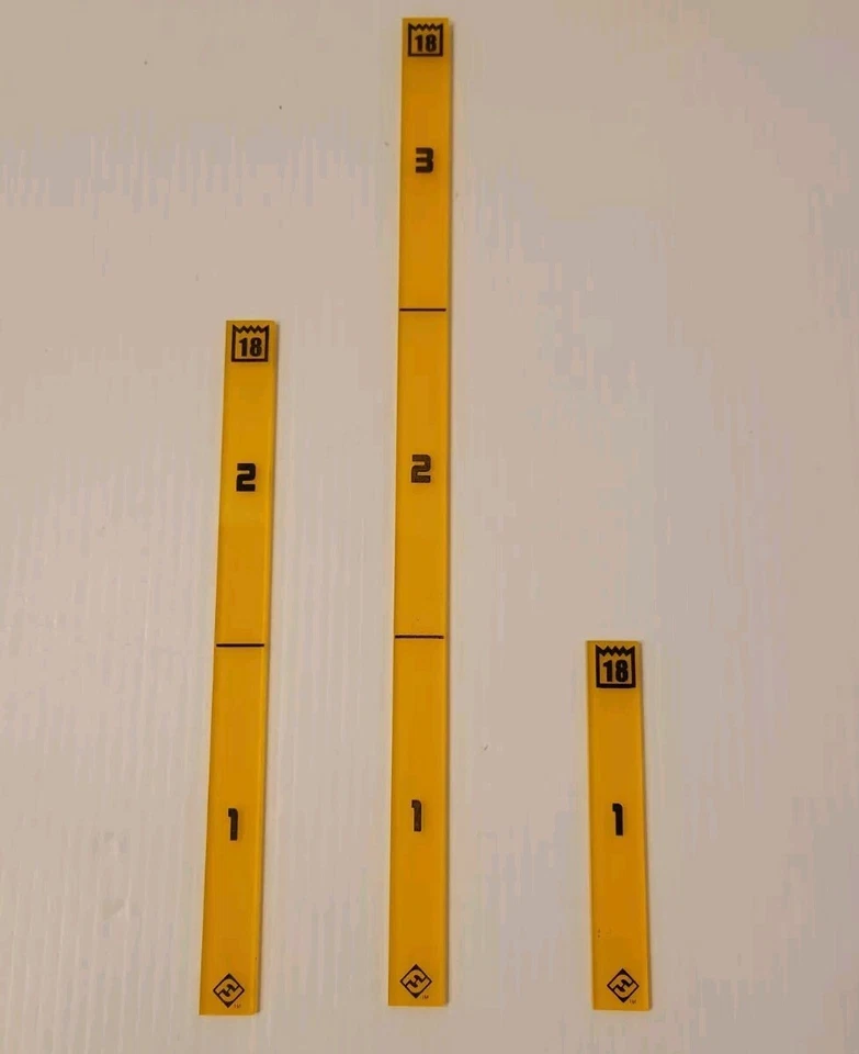 Star Wars X-Wing Range Rulers 2018 Open Play Promo Orange Acrylic Set of 3 - Image 1 of 1