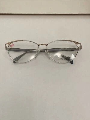 Винтажный новый футуристический силуэт серебро, золото и синий очки оправы M6270 56-15-130 - Изображение 1 из 4