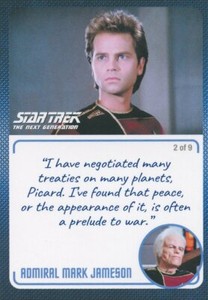 Star Trek TNG Archives & Inscriptions #25 Admiral Mark Jameson Variation 2 of 9