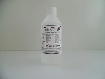 PROTON SCIENTIFIC Acetone 250 ml 99.9% Pure ACS/Lab grade high Quality Nail Varnish Remover