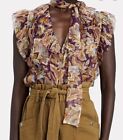 NWT Authentic ZIMMERMANN Ladybeetle Ruffled Floral Blouse Size 0 ( 4 US) $425