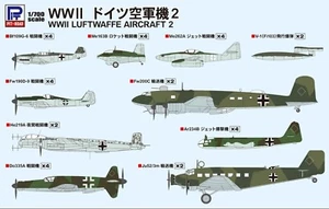 1/700 LUFTWAFFE FLUGZEUGE 2 (Bf109, Fw190D-9, Me262, Fw200) Skywave PitRoad S56 - Bild 1 von 3