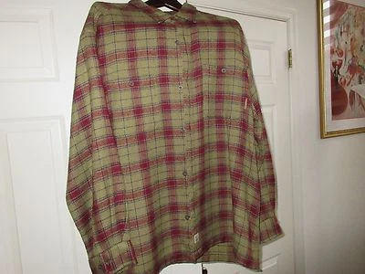 Timberland, Camisa/Chaqueta, Otoño 2002, 100% Poliéster, Cuadros, Talla XL Foto 1 de 4