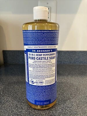 Dr. Bronner's Organic Pure Castile Liquid Soap Peppermint - 32 fl oz 1 Bottle - Image 1 of 4