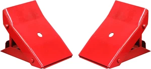 2 Pack Steel Wheel Chock Foldable Tire Stop for Car, Red, TD3553 - Picture 1 of 12