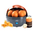 Neo Electric Egg Cooker  Grey & Copper Boiler  Poacher  Steamer Fits 7 Eggs