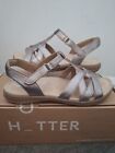 Womens Hotter Gold Yukon Leather Sandals Size 7 Wide Fit Brand New Summer