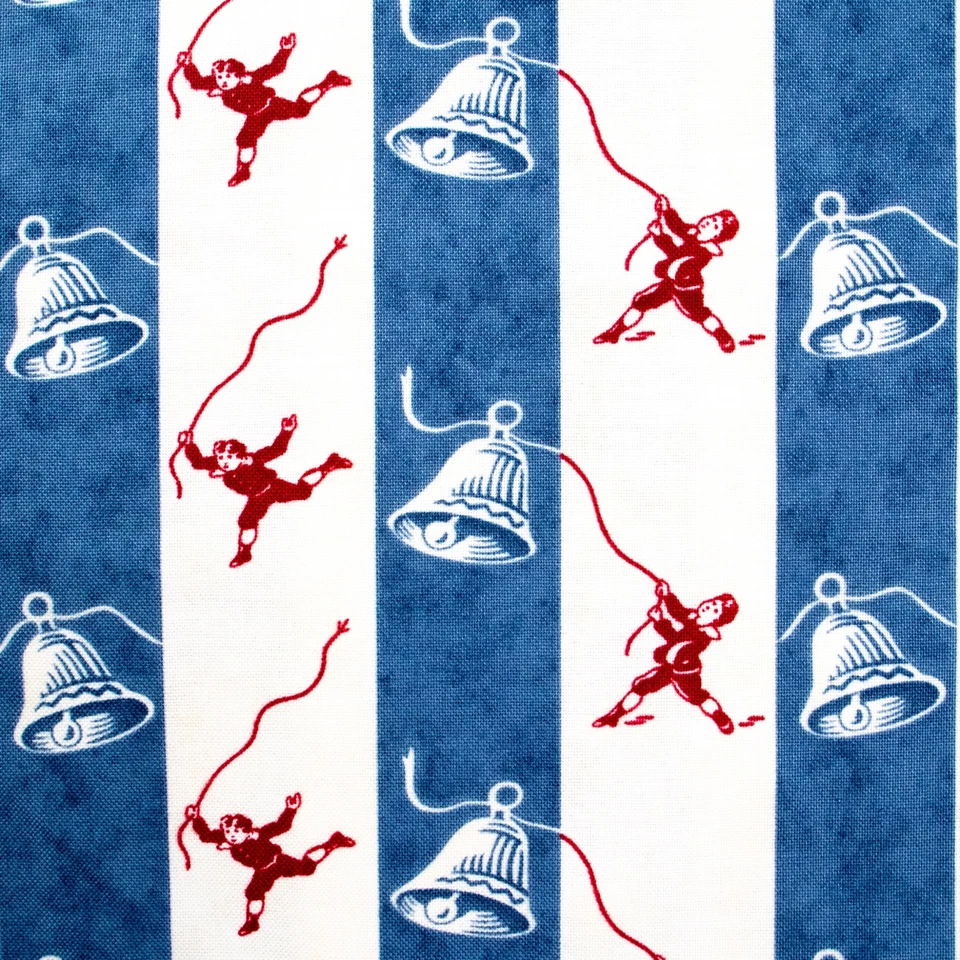 Moda Libertyville Let Freedom Ring Bell Stripe Terry Clothier Thompson BTHY Half - Image 1 of 4