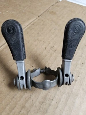 Palanca de cambios Simplex de colección tubo abajo, fricción, carretera, 2 x 5 velocidades, años 70, usado Foto 1 de 4