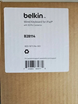 Belkin Wired Keyboard for iPad with 30-pin lightening connector. - Image 1 of 3