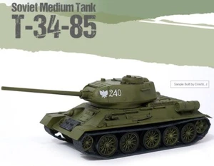 1/72 SOVIET MEDIUM TANK T-34-85 PLA MODEL KIT MILITARY DIORAMA ACADEMY 13421 - Picture 1 of 10