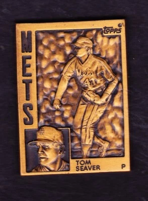 1984-91 TOPPS PEWTER BONUSES TOM SEAVER NEW YORK METS EXTREMELY RARE - Image 1 of 3