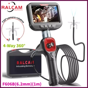 Ralcam Articulating Borescope 4-Way 360° Industrial Endoscope Camera Semi Rigid - Picture 1 of 17